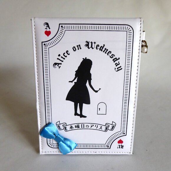 JAPAN JAPANESE ALICE ON WEDNESDAY WONDERLAND FOLDING TRAVEL MIRROR (PRE-OWNED) - Picture 1 of 12